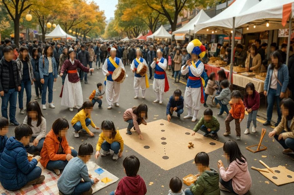 통하나봄 축제 체험 부스