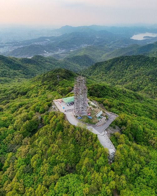 식장산 정상쉼터에서 바라본 풍경